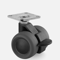 thumb-PATPHIGH wiel 39mm plaat 38x38mm met rem-1