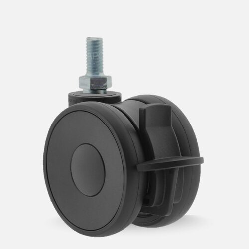 PAPU HIGH wiel 75mm bout M8x15 met rem  PAPU HIGH wiel 75mm bout M8x15 met rem