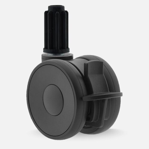 PAPU HIGH wiel 75mm plug rond 20mm met rem 