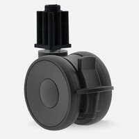 thumb-PAPU HIGH wiel 75mm plug vierkant 21mm met rem-1
