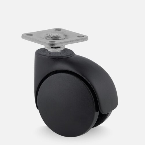 PALUX wiel 75mm plaat 65x65mm 