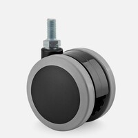 PAPU black wiel 75mm bout M10x15