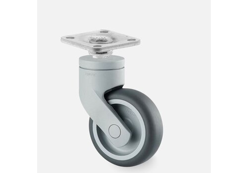SYTP wiel 75mm plaat 38x38mm 