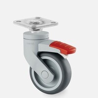 thumb-SYTP wiel 75mm plaat 42x42mm met rem-1