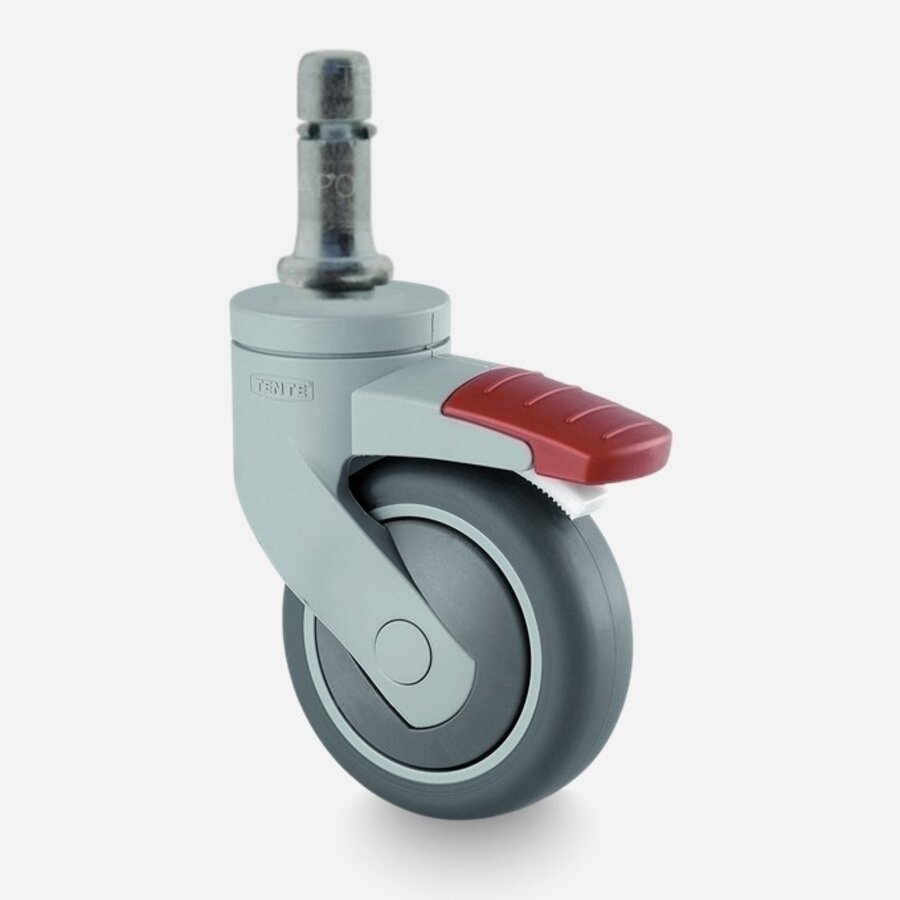 SYTP afdekkap wiel 75mm stift 10mm met rem-1