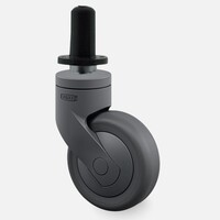 thumb-SYTP zwart afdekkap wiel 75mm plug rond kunststof 13mm-1