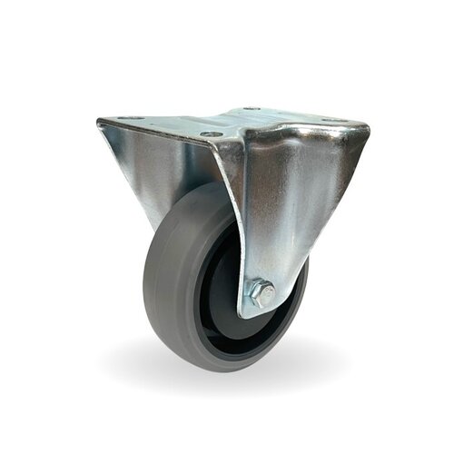 Livellö bokwiel elastisch rubber 80 2KO plaat 