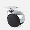 PP luxe wiel chrome metaal plaat 38x38mm
