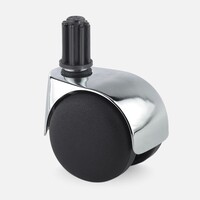thumb-PP luxe wiel chrome metaal plug 17mm-1