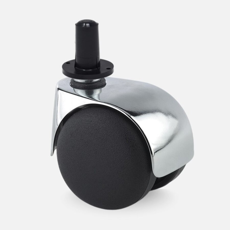 PP luxe wiel chrome metaal plug kunststof 13mm-1