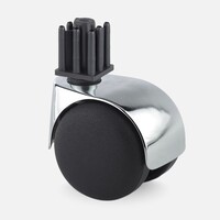 thumb-PP luxe wiel chrome metaal plug vierkant 21mm-1