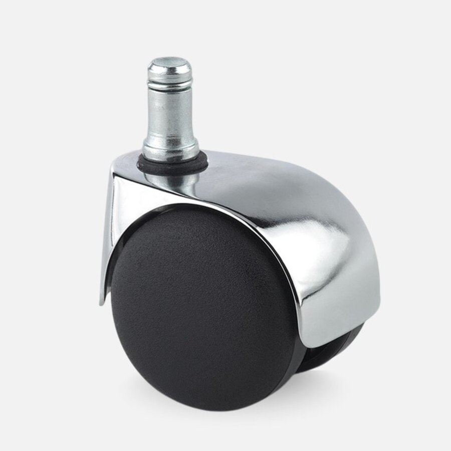 PP luxe wiel chrome metaal stift 9mm-1