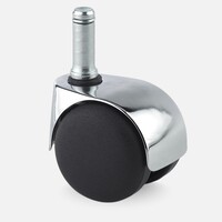 thumb-PP luxe wiel chrome metaal stift 11x30mm-1