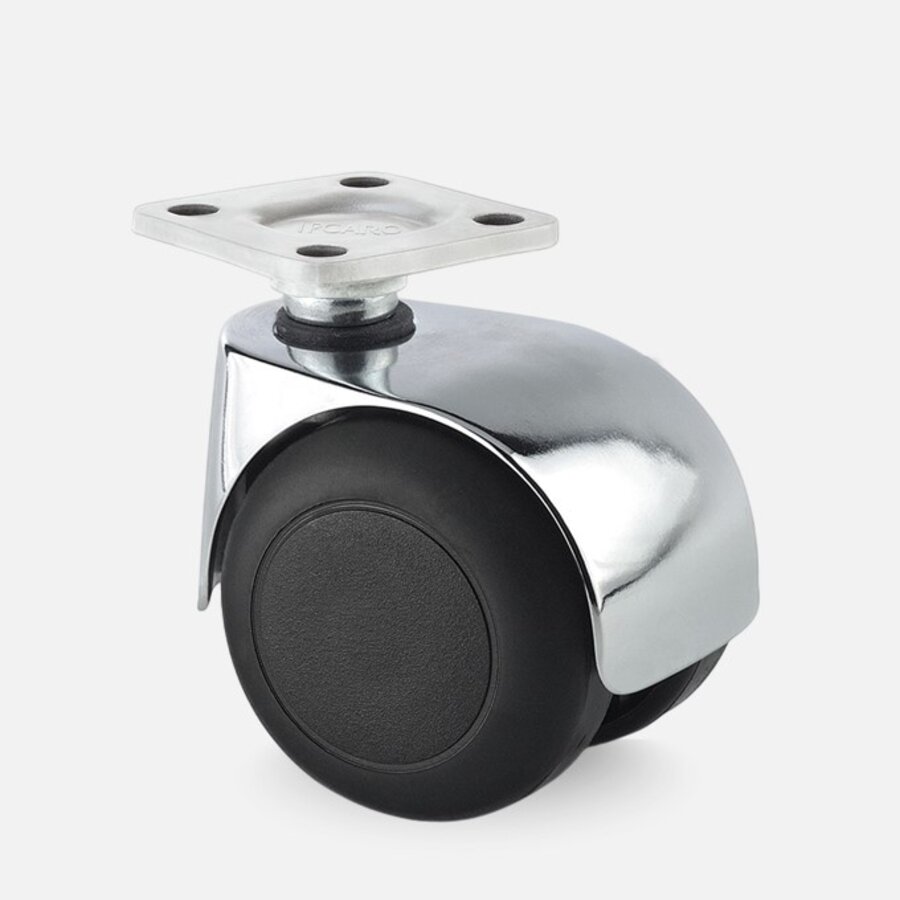 PPTP luxe wiel chrome metaal plaat 38x38mm-1