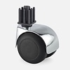 PPTP luxe wiel chrome metaal plug vierkant 21mm