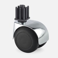 thumb-PPTP luxe wiel chrome metaal plug vierkant 26mm-1