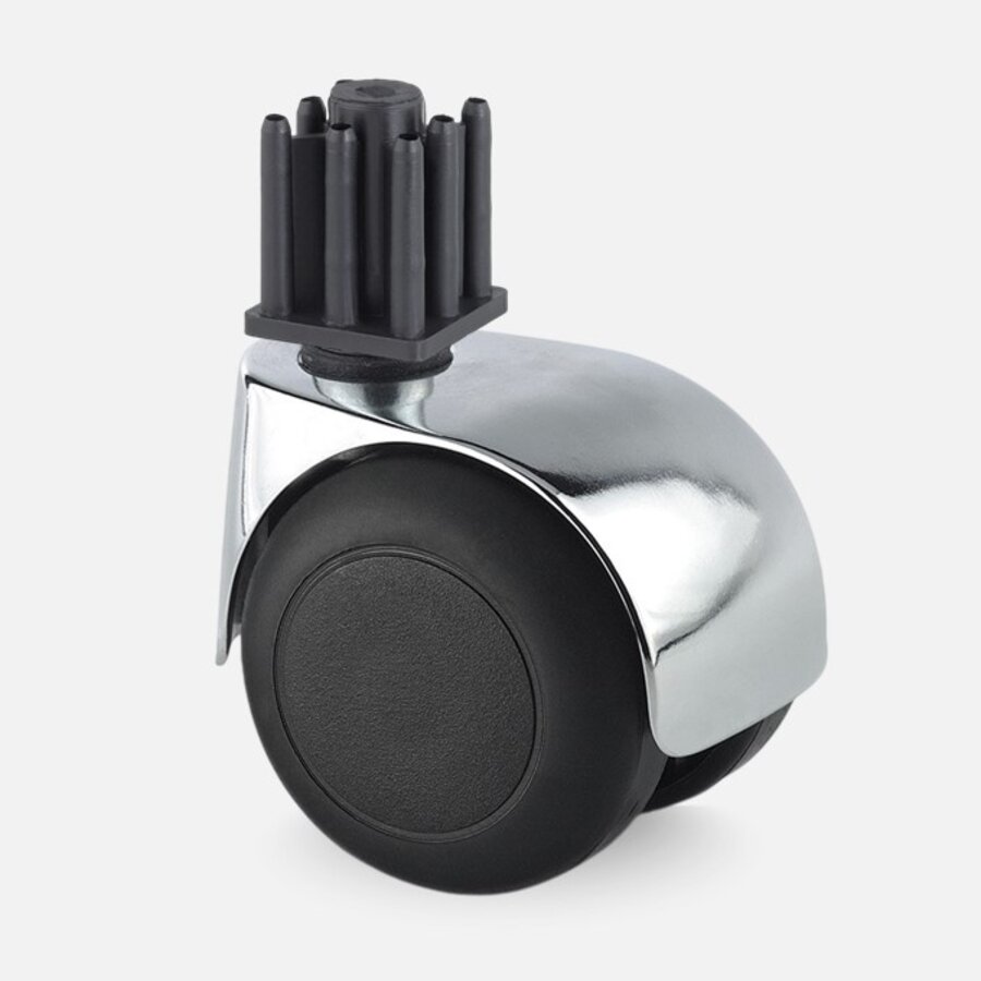PPTP luxe wiel chrome metaal plug vierkant 26mm-1