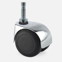 thumb-PPTP luxe wiel chrome metaal stift 8mm-1