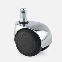 thumb-PPTP luxe wiel chrome metaal stift 9mm-1