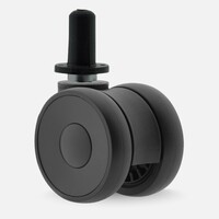 PAPU LOW wiel 65mm plug rond kunststof 13mm