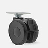 PAPU LOW wiel 65mm plaat 42x42mm met rem