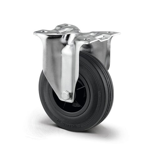 TENTE Bokwiel rubber 160 3KO plaat 