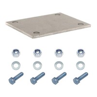 Lasschetsplaat staal met M10x25 bevestigingsset