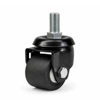 Zwenkwiel 50mm 5PO zwart zwaarlast M16 schroefdraad