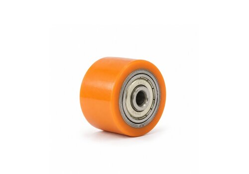 PU wiel 35mm 3LPU kogellager asgat 6mm 