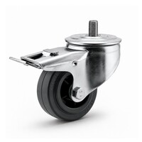 thumb-Zwenkwiel rubber 80 3KO M10x15mm met rem-1