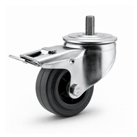 thumb-Zwenkwiel rubber 80 3KO M10x32mm met rem-1