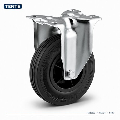 TENTE Bokwiel rubber 160 3KO plaat 