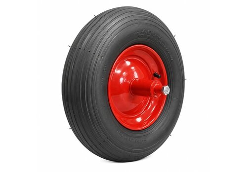 STAX kruiwagenwiel luchtband lijnprofiel met as 250mm 