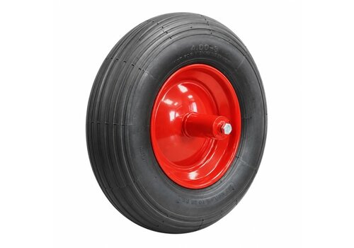 STAX kruiwagenwiel luchtband lijnprofiel met as 200mm 