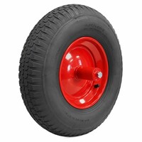 thumb-STAX kruiwagenwiel luchtband blokprofiel met as 200mm-1