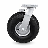 thumb-FARO zwenkwiel luchtband 260mm plaatbevestiging met rem-1
