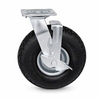 thumb-FARO zwenkwiel luchtband 260mm plaatbevestiging met rem-2