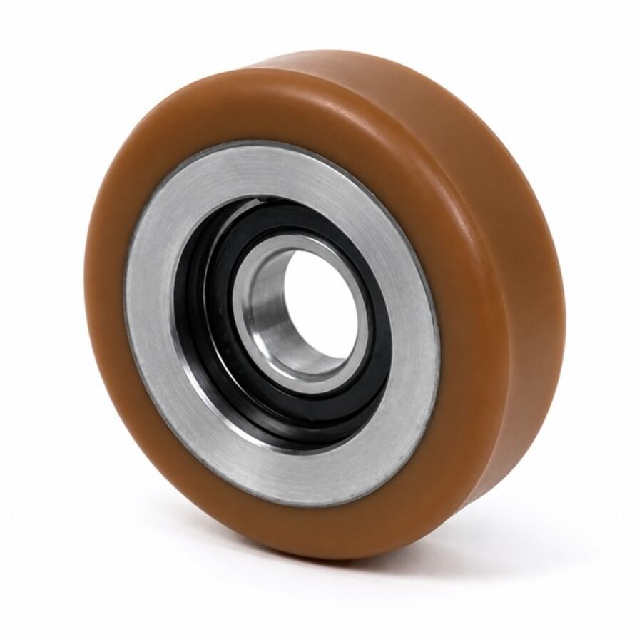Geleidewiel polyurethaan 40x20mm asgat 10mm-1