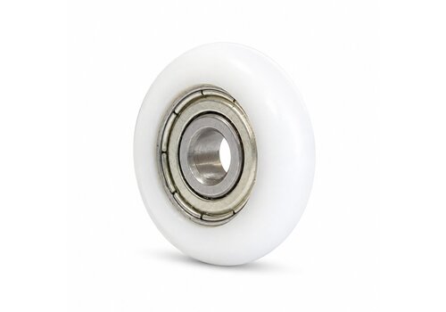 Geleidewiel nylon 23x7mm asgat 5mm 