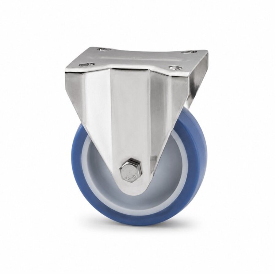Livellö bokwiel RVS 80 nylon NOC blauw plaatbevestiging-1