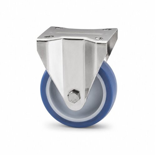 Livellö bokwiel RVS 100 nylon NOC blauw plaatbevestiging 