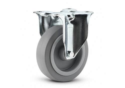 TENTE bokwiel elastisch rubber 100 3KO plaat 