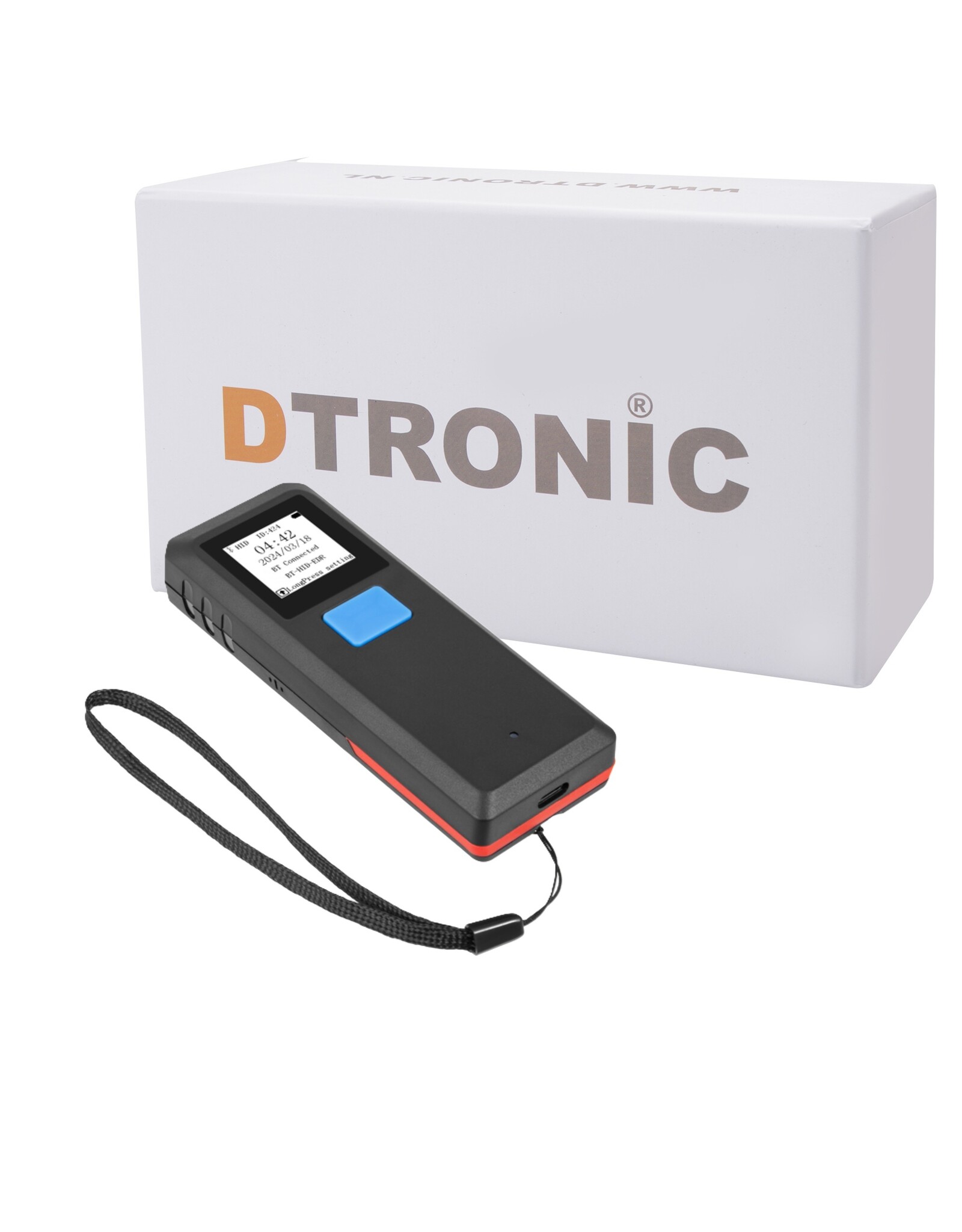 DTRONIC DTRONIC DT3062 Draadloze Voorraadscanner – Bluetooth Barcode Scanner met 16MB Geheugen en 14 Uur Accuduur