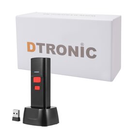 DTRONIC DTRONIC DT3000 Draadloze Barcode Scanner – Bluetooth & 2.4G – 1D/2D QR Scanner met Oplaadstation – Plug & Play