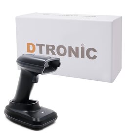 DTRONIC DTRONIC – DT3423 Draadloze Barcode Scanner – Bluetooth & 2.4G – Met Oplaadstandaard – QR & 2D Scanner – Plug & Play