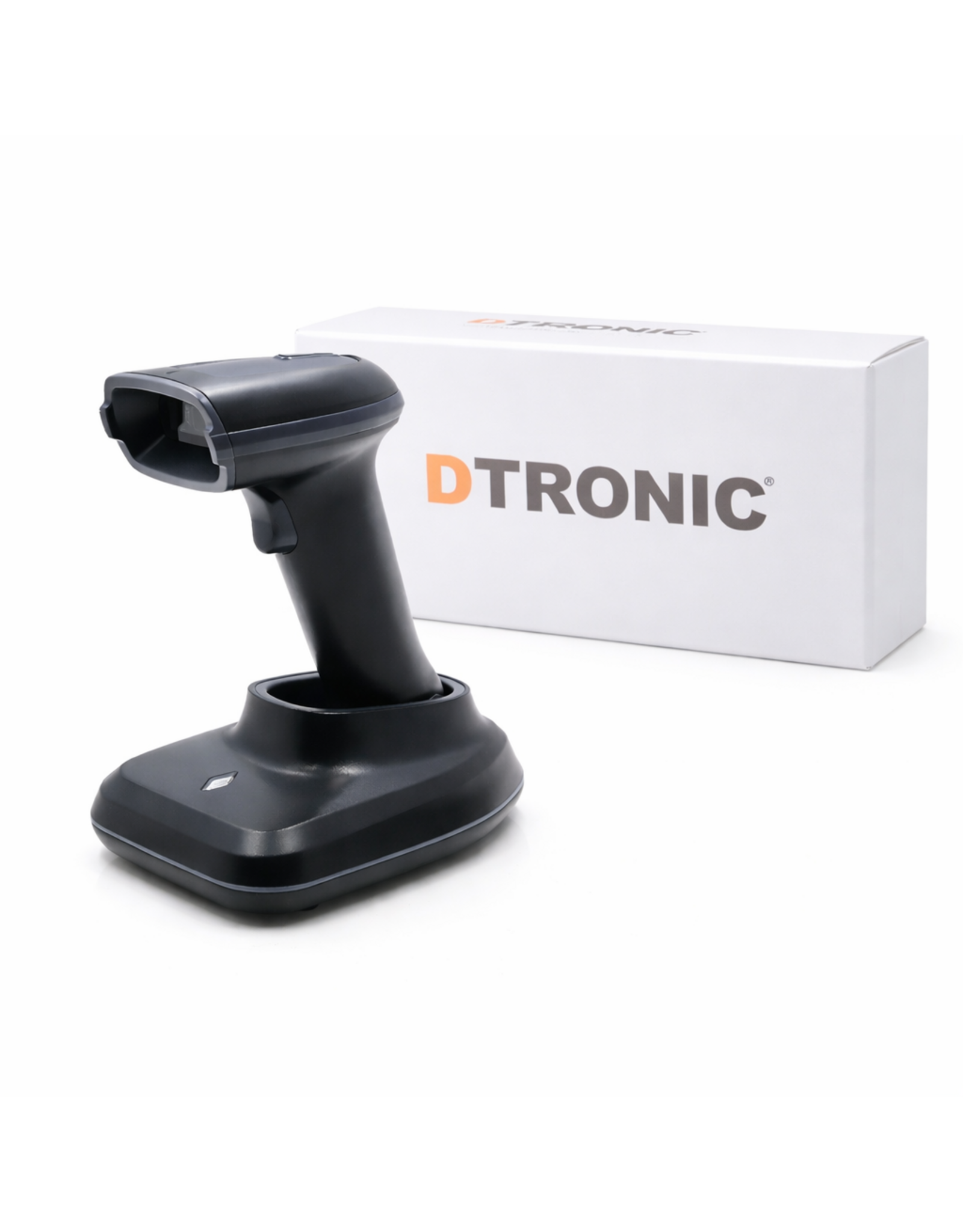 DTRONIC DTRONIC – DT3423 Draadloze Barcode Scanner – Bluetooth & 2.4G – Met Oplaadstandaard – QR & 2D Scanner – Plug & Play