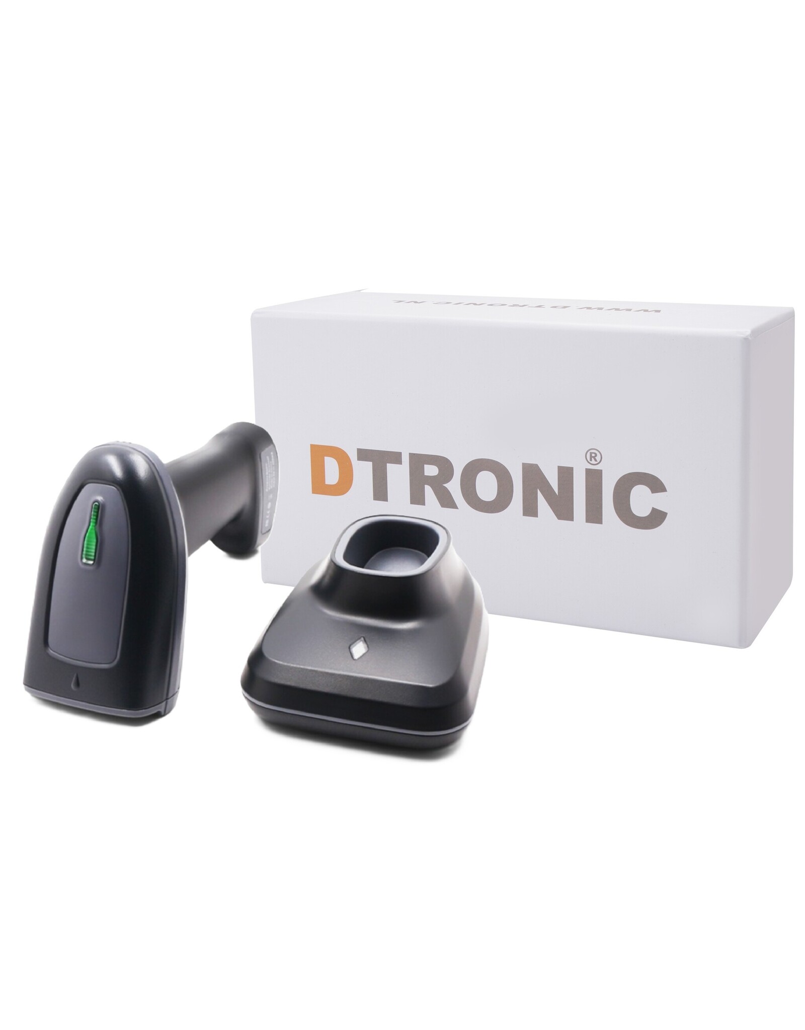 DTRONIC DTRONIC – DT3423 Draadloze Barcode Scanner – Bluetooth & 2.4G – Met Oplaadstandaard – QR & 2D Scanner – Plug & Play - Copy
