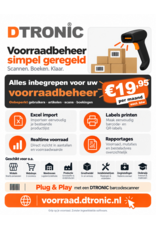 DTRONIC DTRONIC DT3320 Barcode Scanner met Display & Buzzer – Voor Drukke Winkel-, Magazijn- en Registratieomgevingen