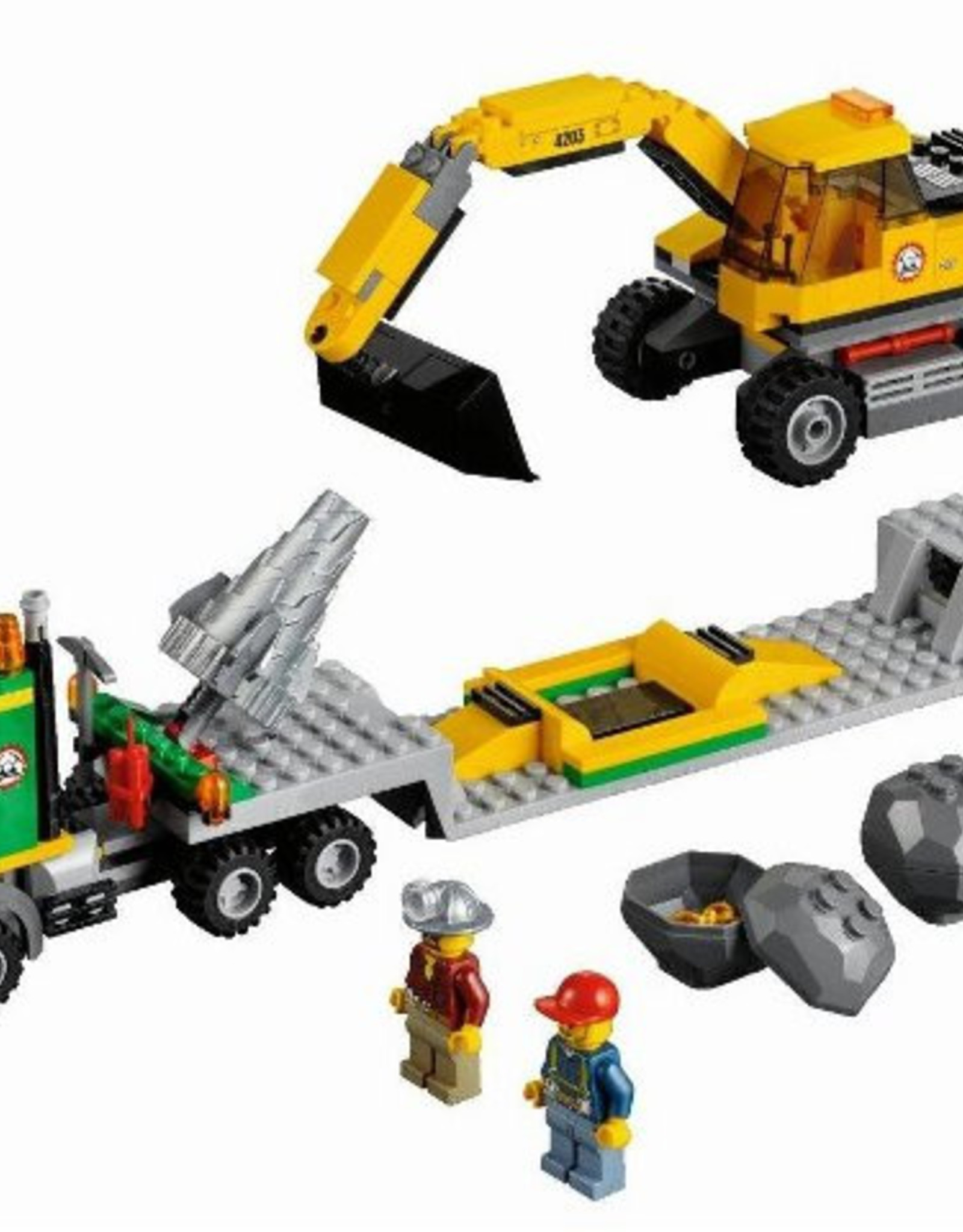 LEGO LEGO 4203 Transporter met graafmachine CITY
