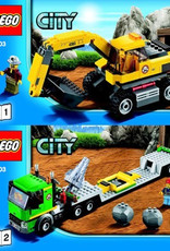 LEGO LEGO 4203 Transporter met graafmachine CITY